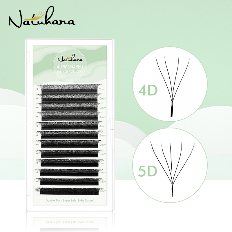 Eyelash Extension Yy - NATUHANA W-Shaped 4D 5D Volume Eyelash