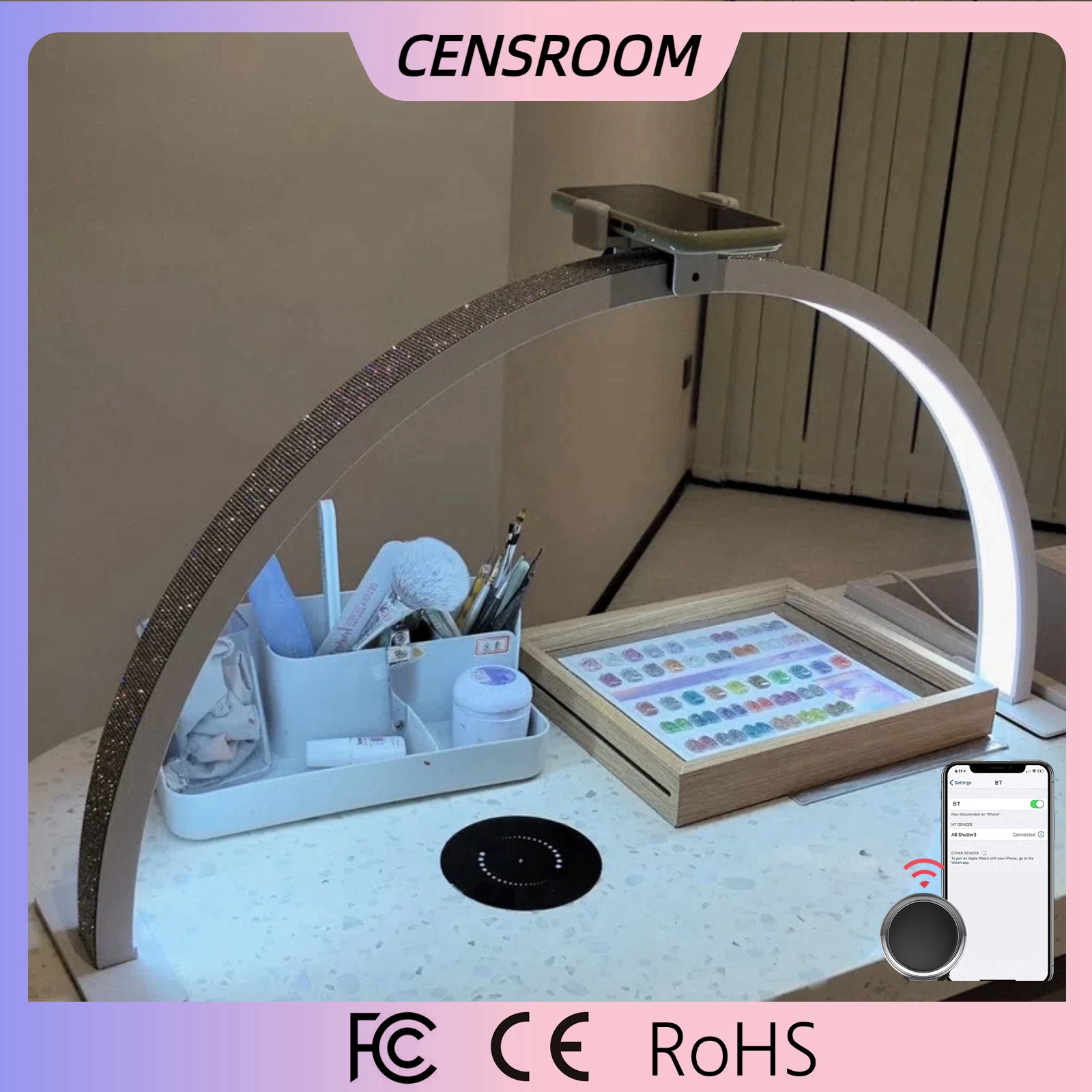 Eyelash Extension Led - Beauty Salon Half Moon Lamp with