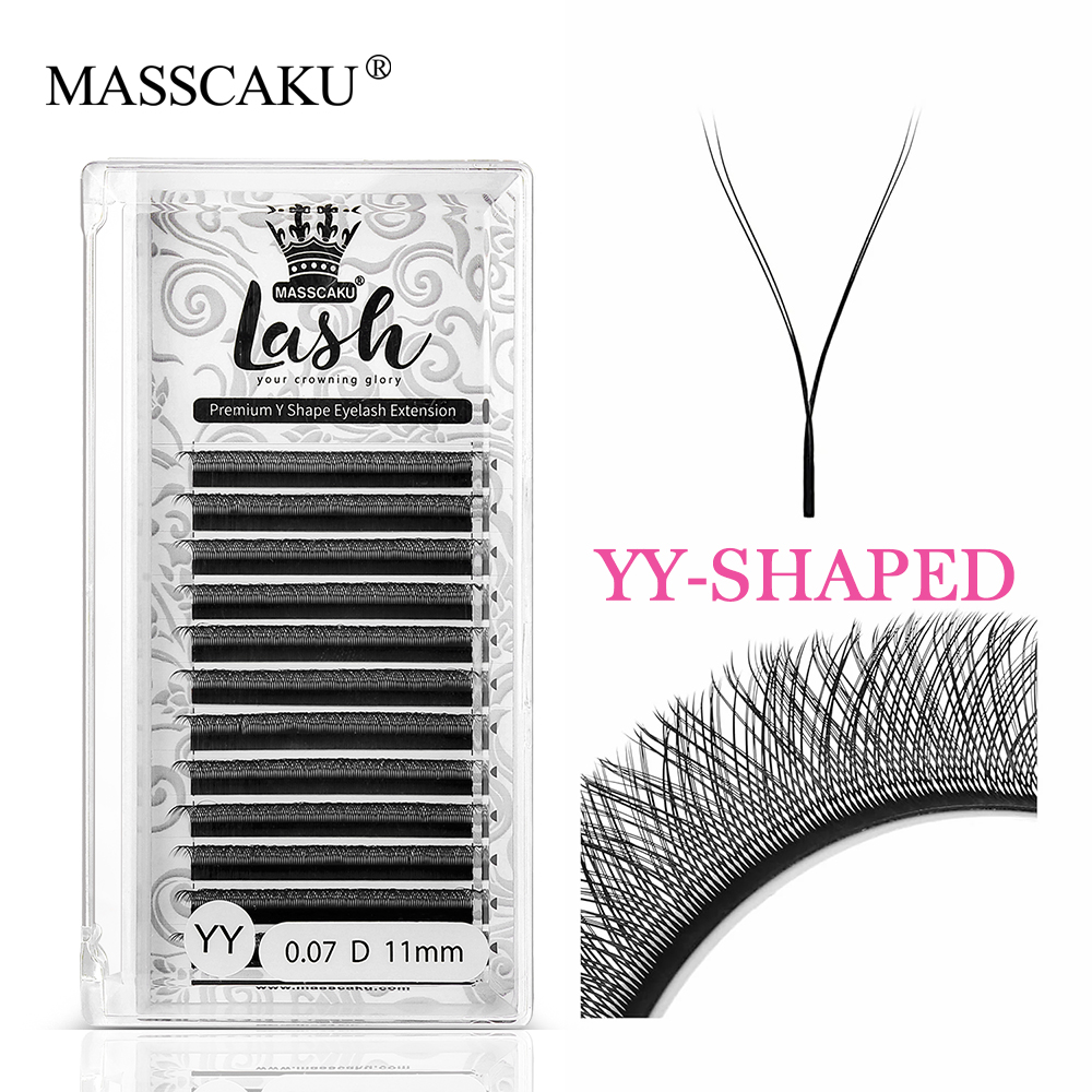Eyelash Extension Yy - MASSCAKU Hot Selling Natural Premade Volume