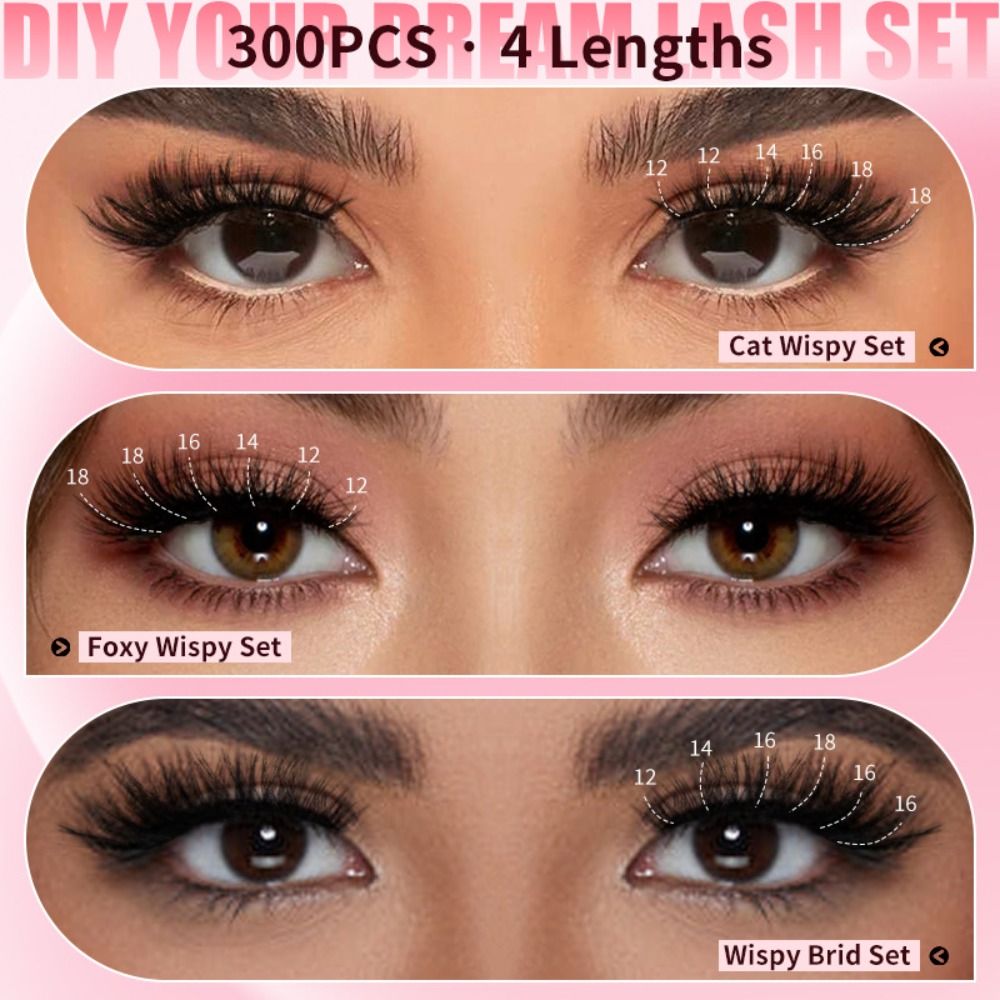 Eyelash Extension Natural Look - Natural Look False Eyelashes Bond and