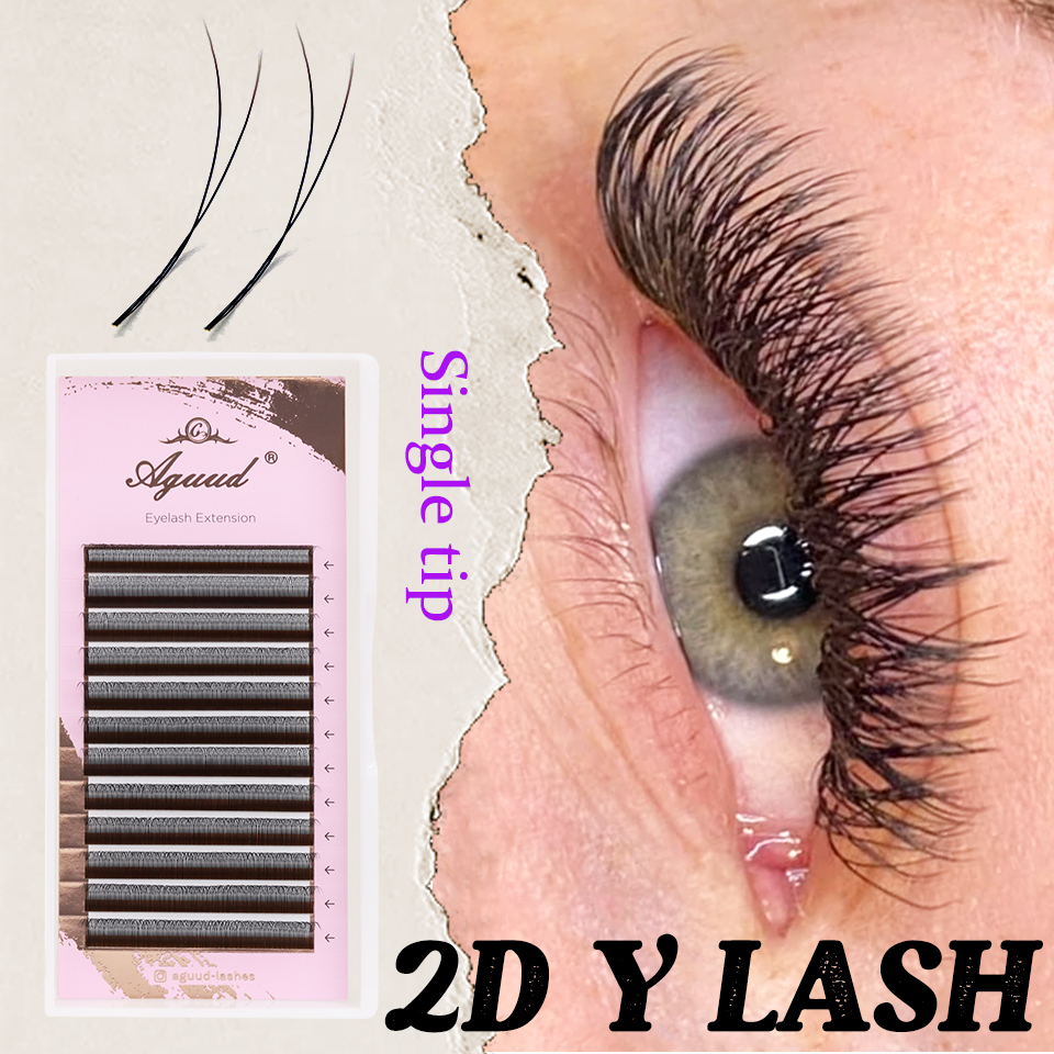 Eyelash Extension Single Lash - AGUUD YY Eyelash Extensions Ultra-thin 2D