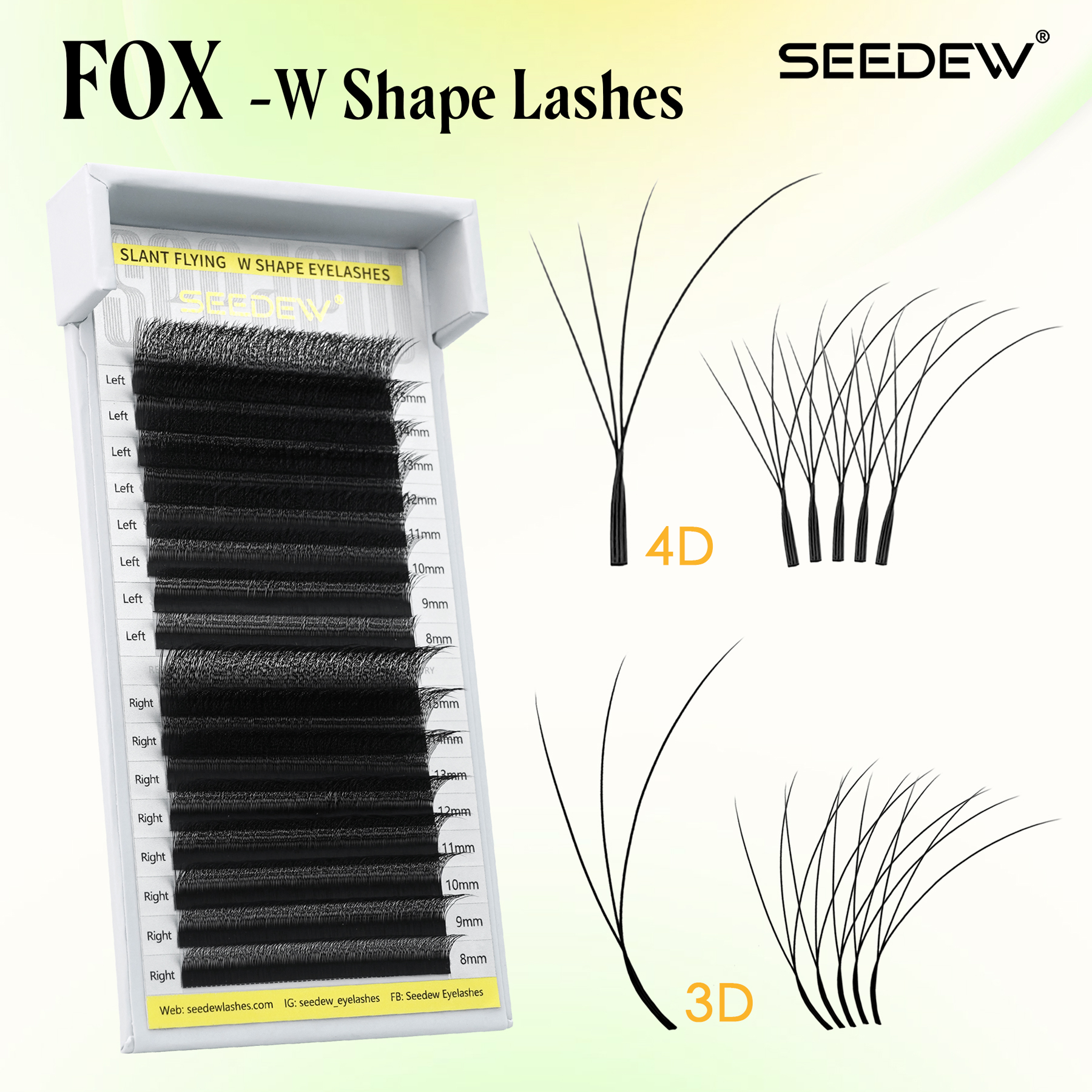 SEEDEW Fox 3D 4D Eyelash Exten – Eyelash Extension Cat Eye Bewertung und Preis