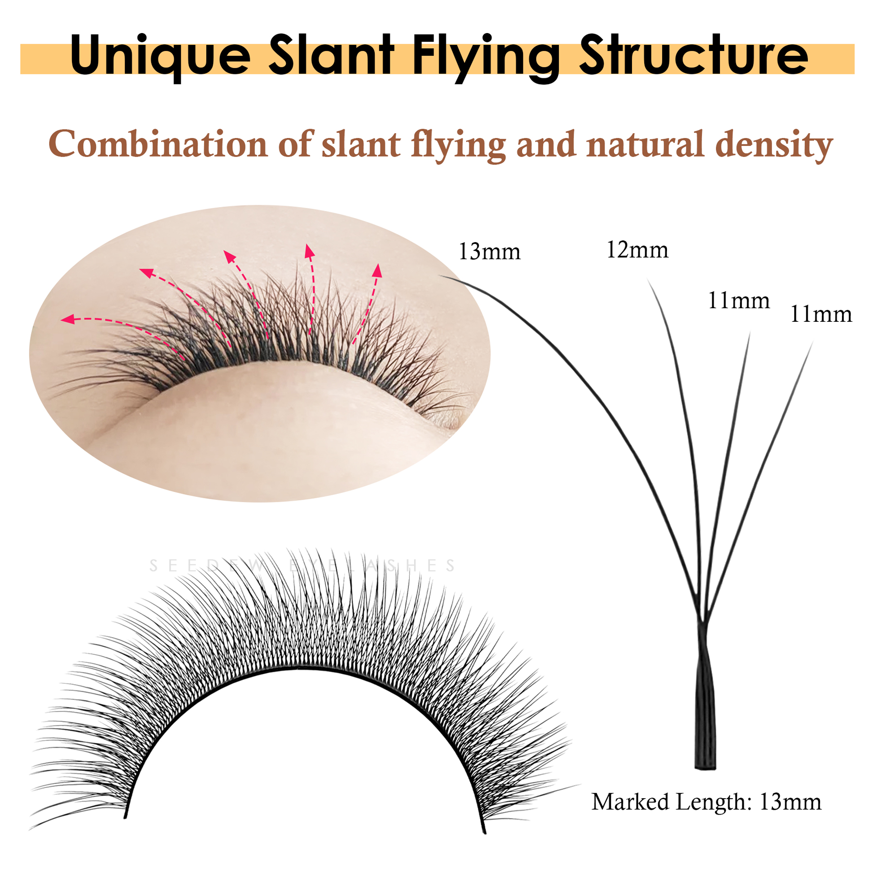 SEEDEW Fox 3D 4D Eyelash Exten – Eyelash Extension Cat Eye Bewertung und Preis