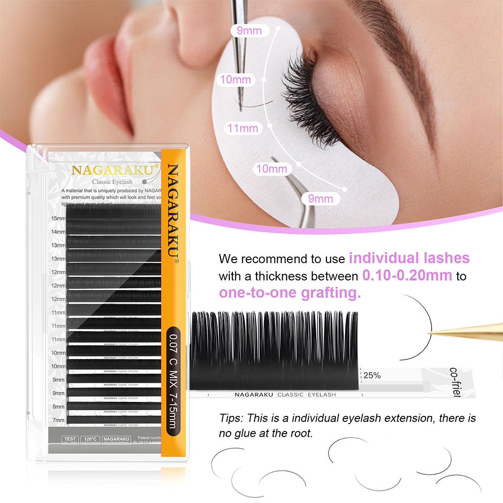 NAGARAKU 6 Cases Classic Mix E – Eyelash Extension Yy Bewertung und Preis