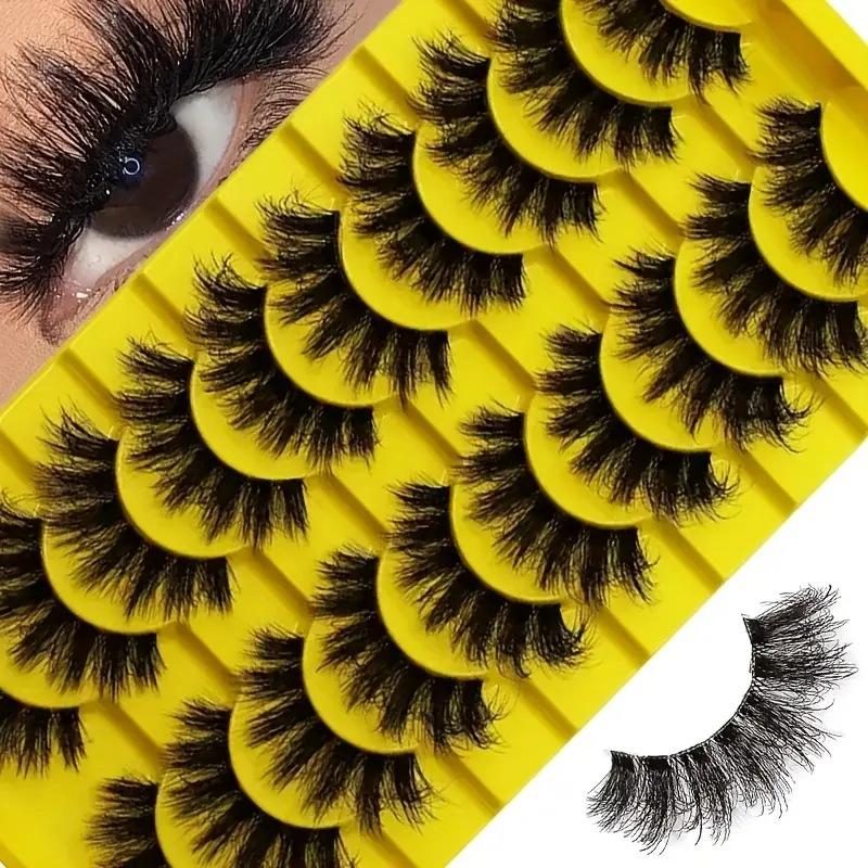 10 Pairs Eye Eyelashes 5D Fluf – Eyelash Extension Cat Eye Bewertung und Preis