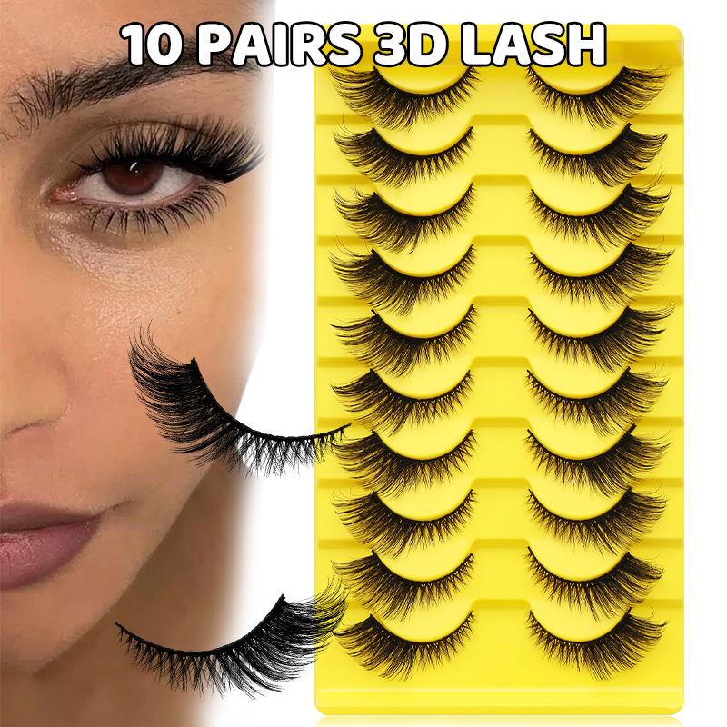 10 Pairs Eye Eyelashes 5D Fluf – Eyelash Extension Cat Eye Bewertung und Preis
