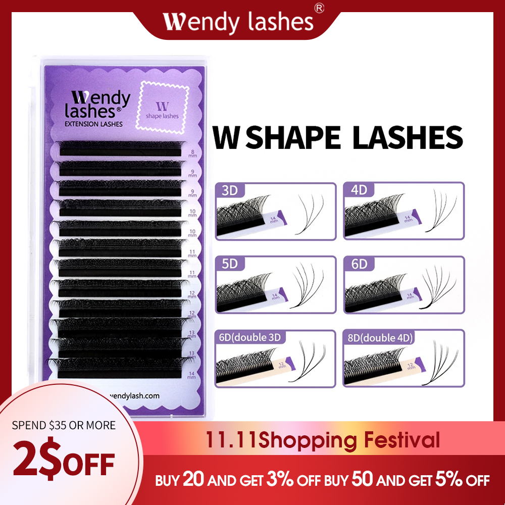 Wendy Lashes W Shape Bloom 3D/ – Eyelash Extension Yy Bewertung und Preis