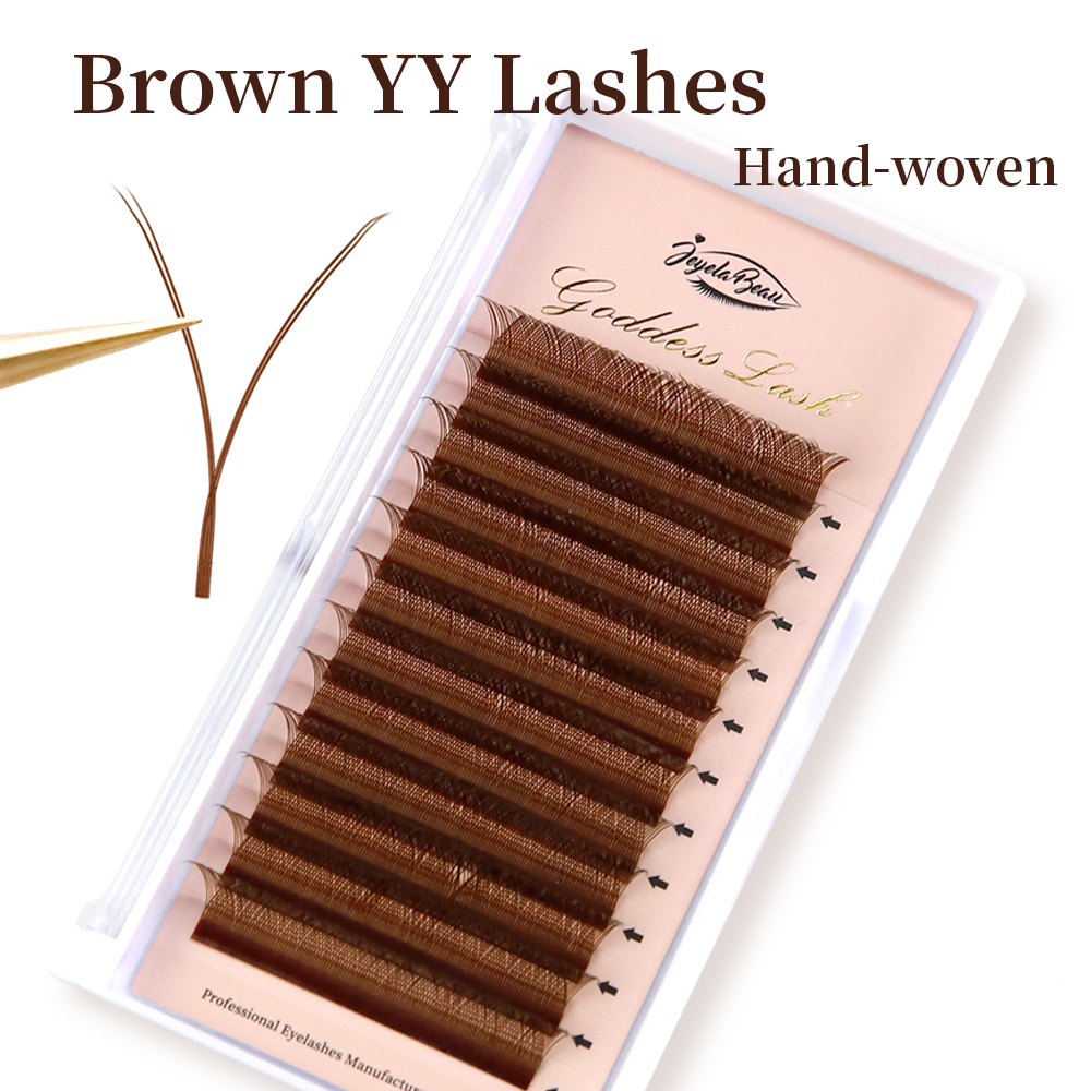 Goddess Brown YY Shape Lashes  – Eyelash Extension Yy Bewertung und Preis