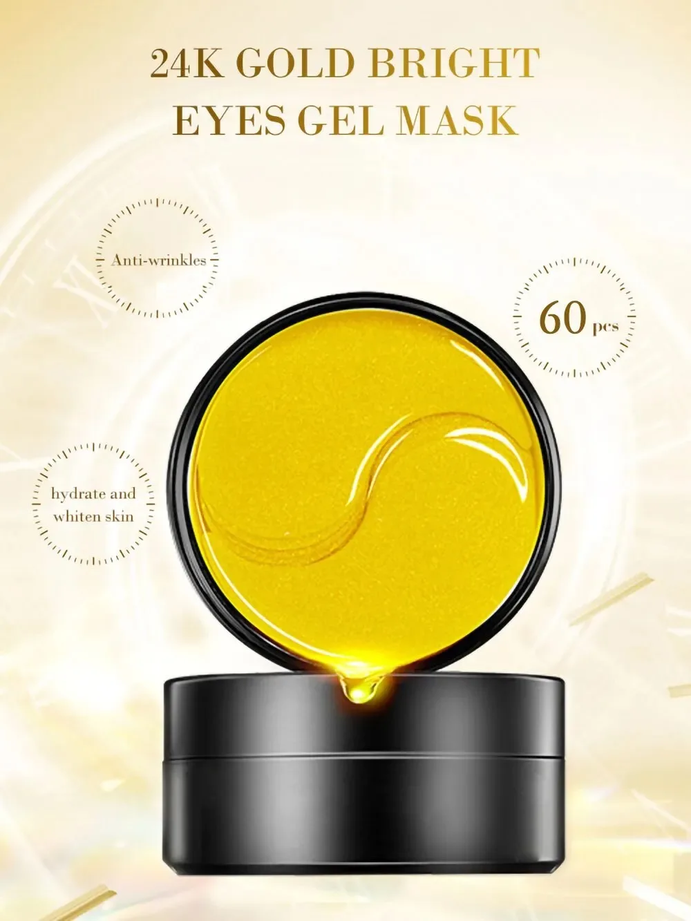 60pcs Golden Moisturizing Eye  – Eye Pad Collagen Bewertung und Preis