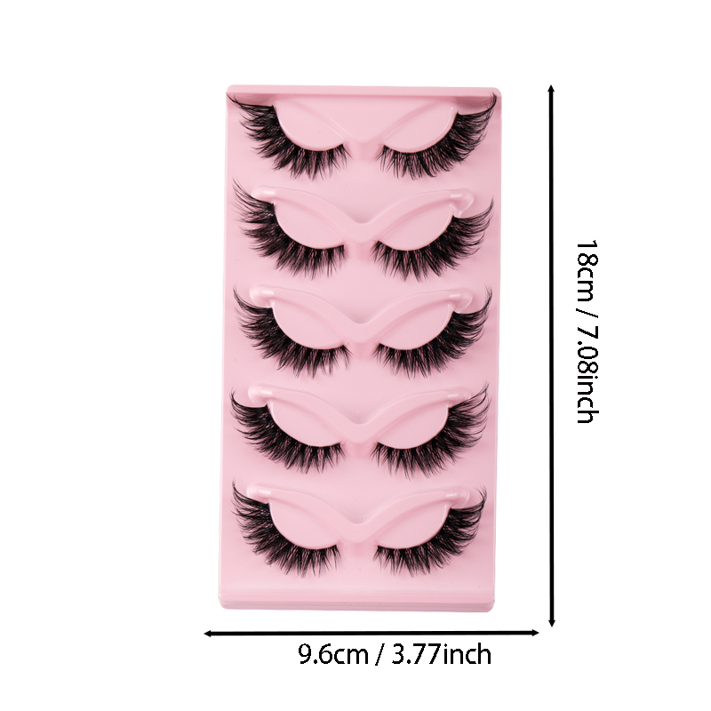5 Pairs Cat Eye Lashes Faux Mi – Eyelash Extension Cat Eye Bewertung und Preis