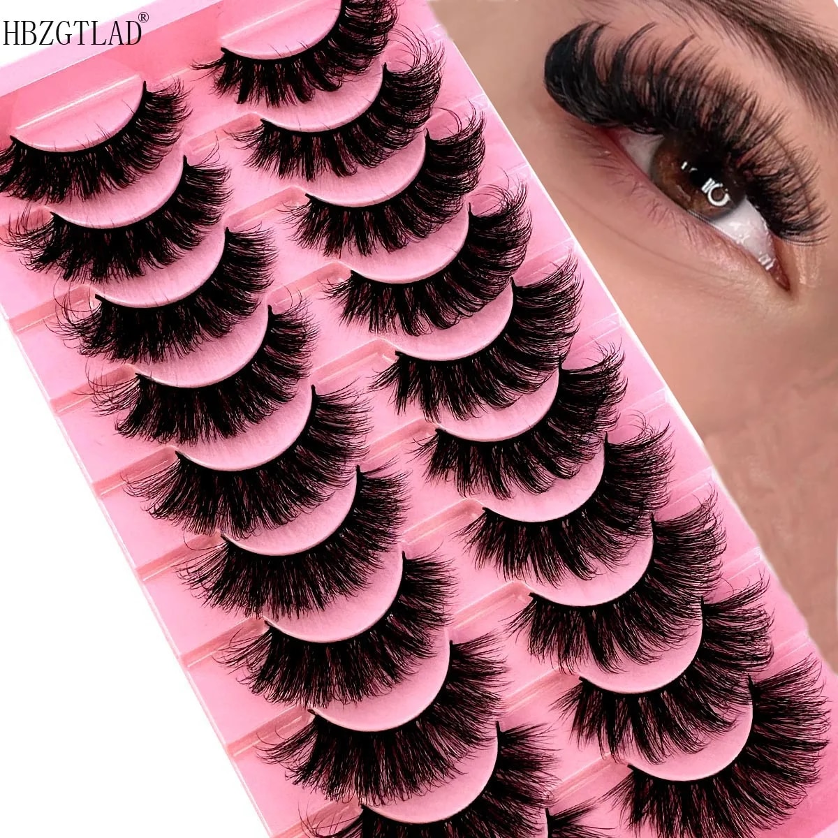 NEW 10 Pairs Cat Eye Lashes Fl – Eyelash Extension Cat Eye Bewertung und Preis