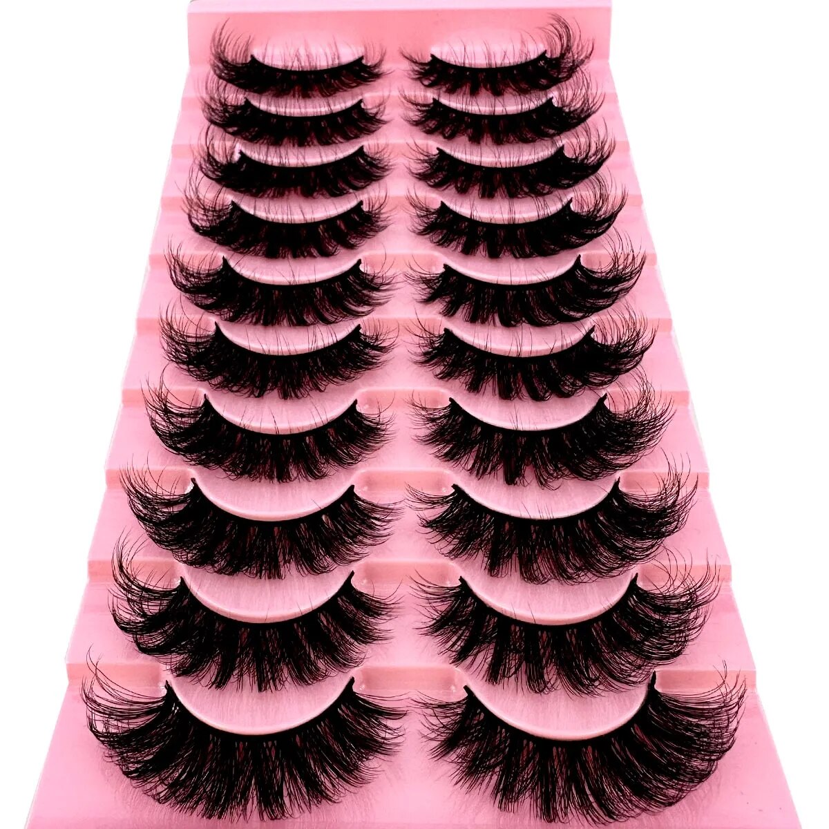 NEW 10 Pairs Cat Eye Lashes Fl – Eyelash Extension Cat Eye Bewertung und Preis