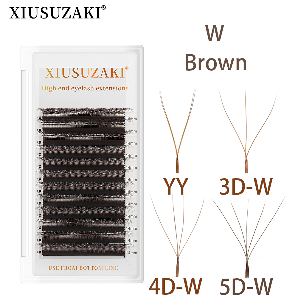 XIUSUZAKI Brown W Shaped 2D 3D – Eyelash Extension Yy Bewertung und Preis