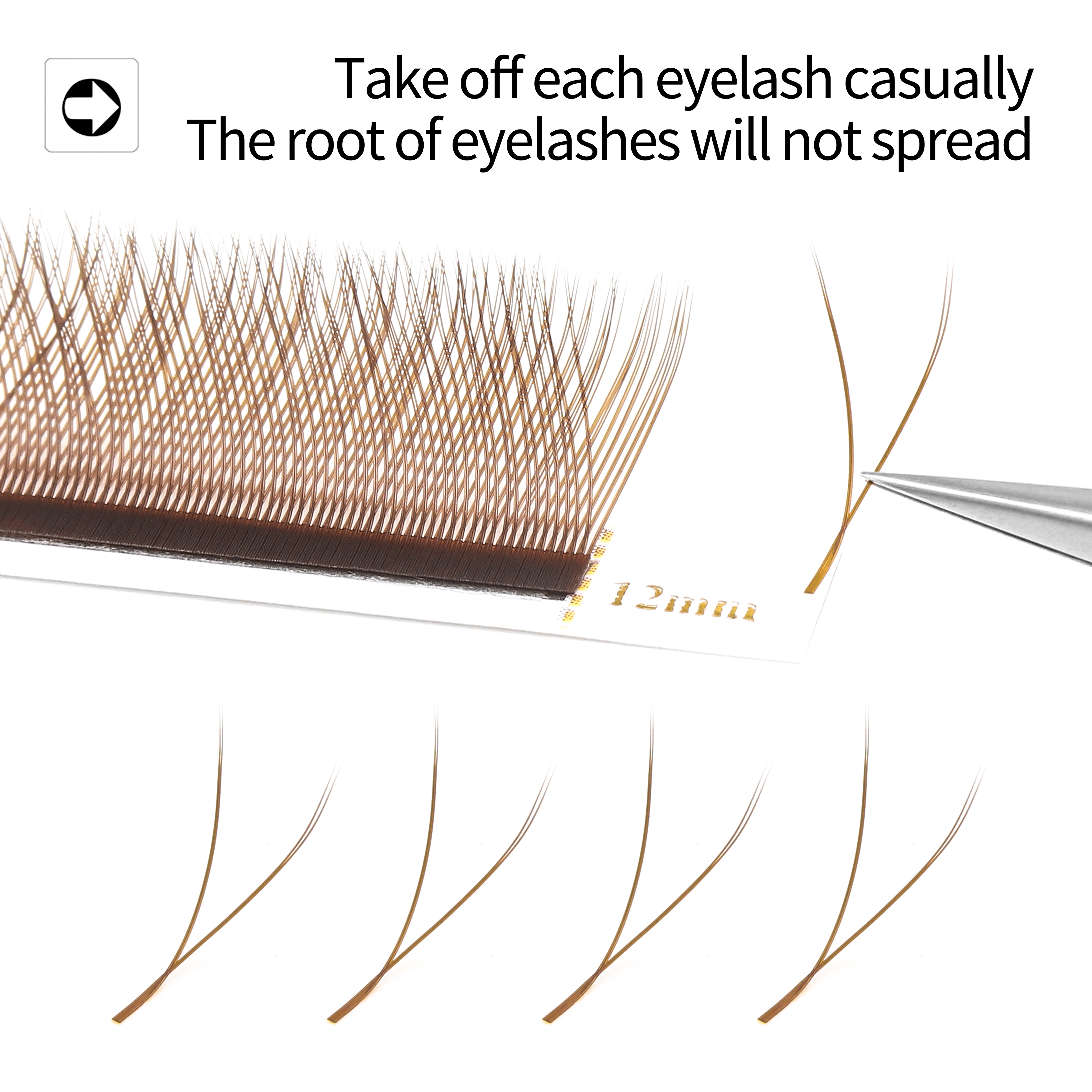 XIUSUZAKI Brown W Shaped 2D 3D – Eyelash Extension Yy Bewertung und Preis