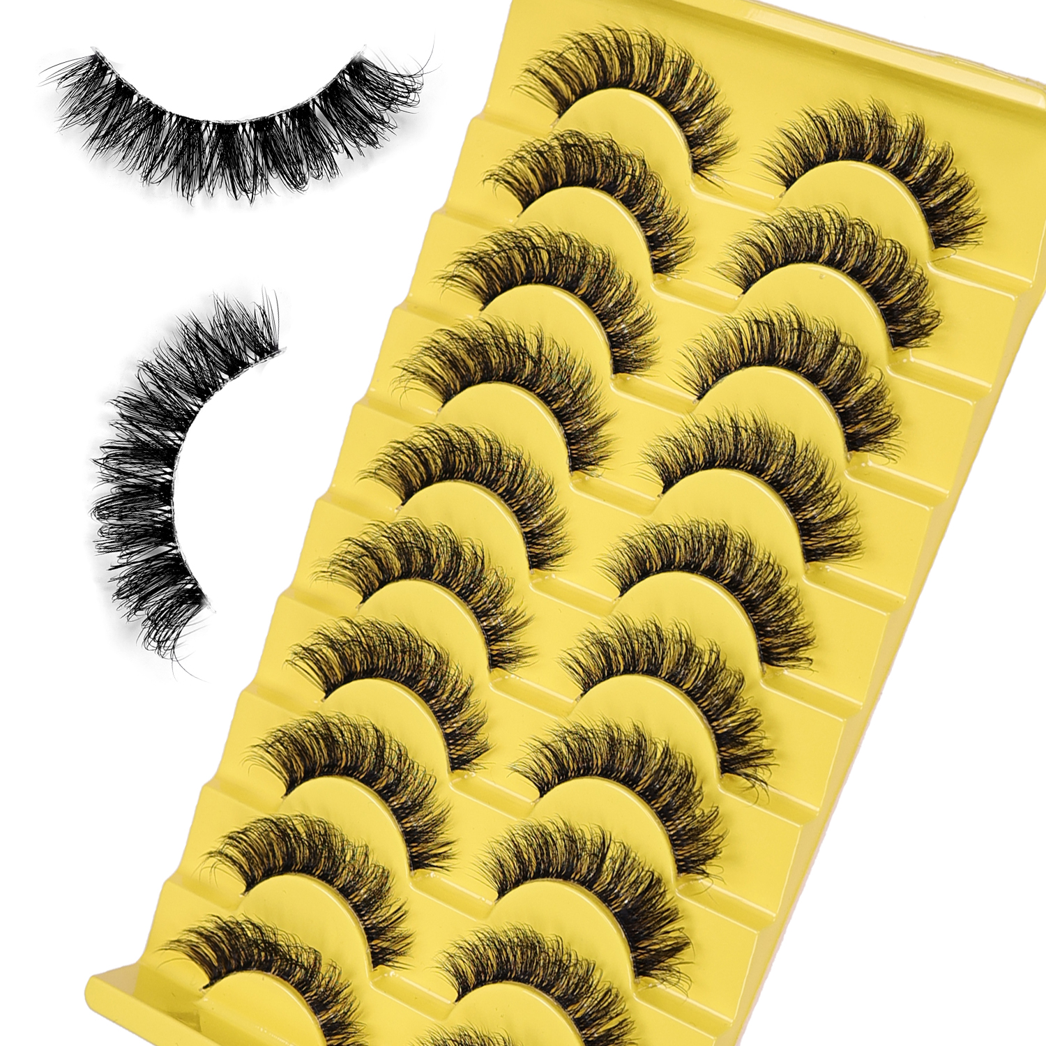 10 Pairs Clear Band Eyelashes  – Eyelash Extension Cat Eye Bewertung und Preis