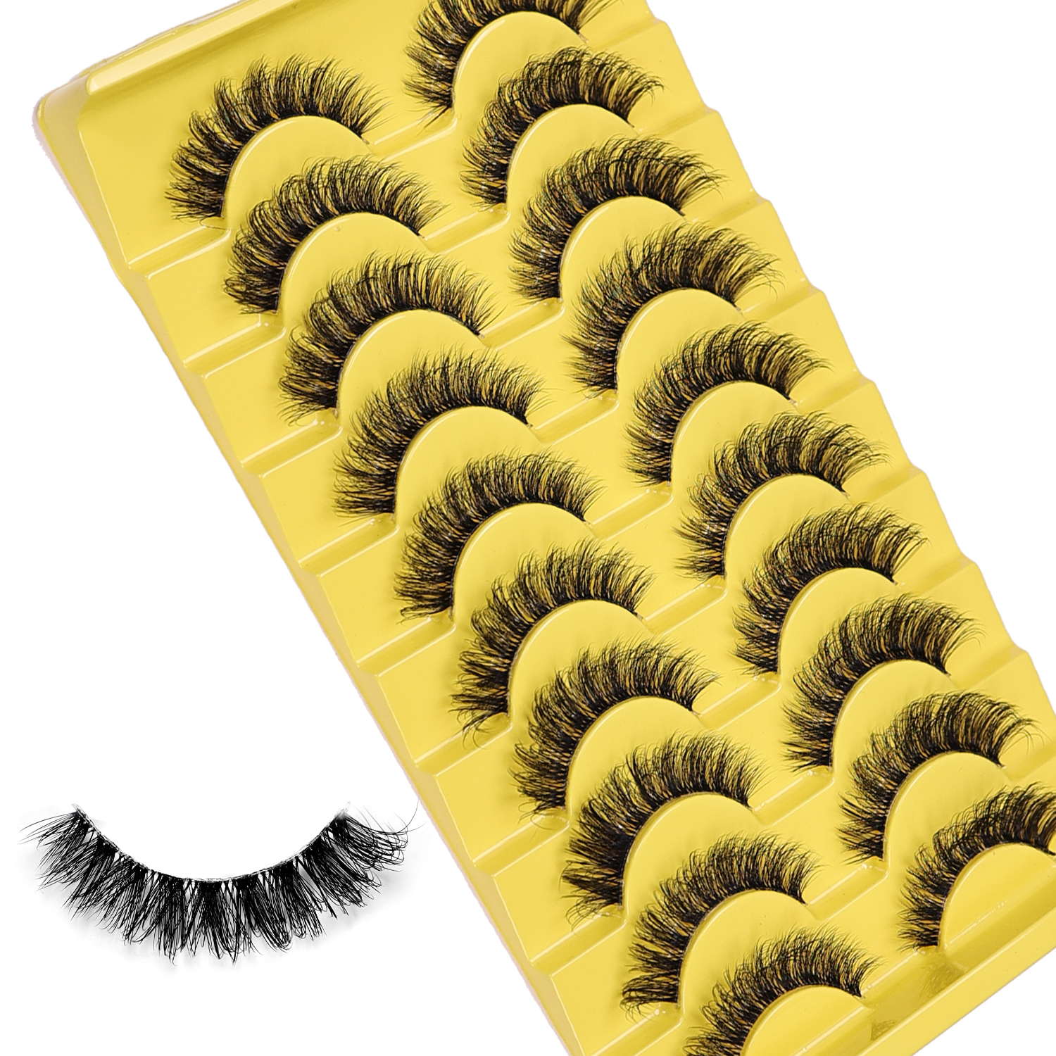 10 Pairs Clear Band Eyelashes  – Eyelash Extension Cat Eye Bewertung und Preis