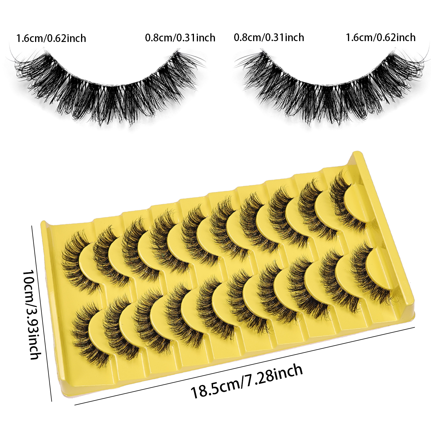 10 Pairs Clear Band Eyelashes  – Eyelash Extension Cat Eye Bewertung und Preis