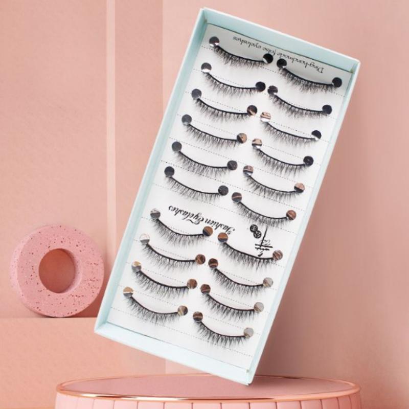 10 Pairs Natural Long Wispy Ca – Eyelash Extension Cat Eye Bewertung und Preis