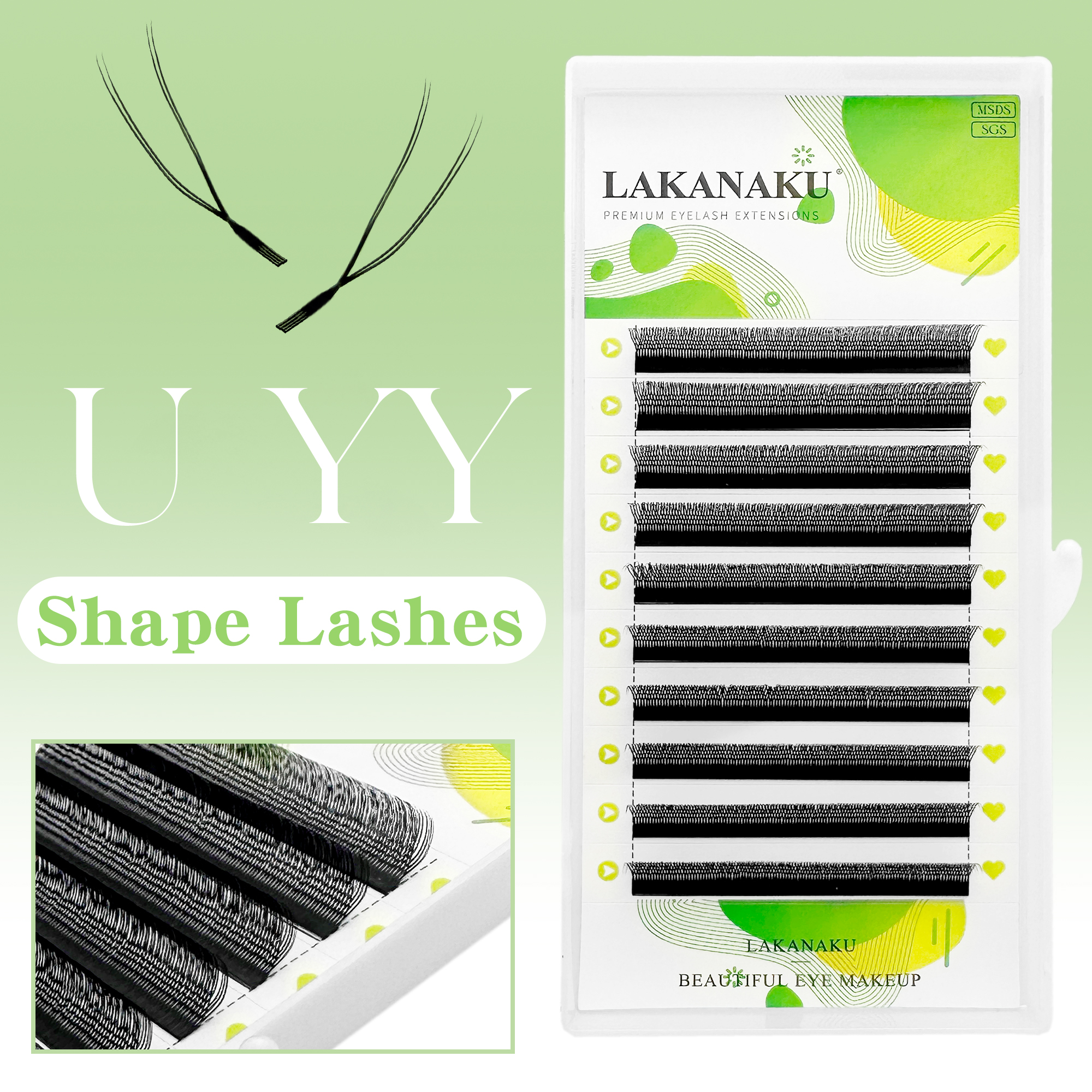 LAKANAKU New U YY Lash U Lash  – Eyelash Extension Yy Bewertung und Preis