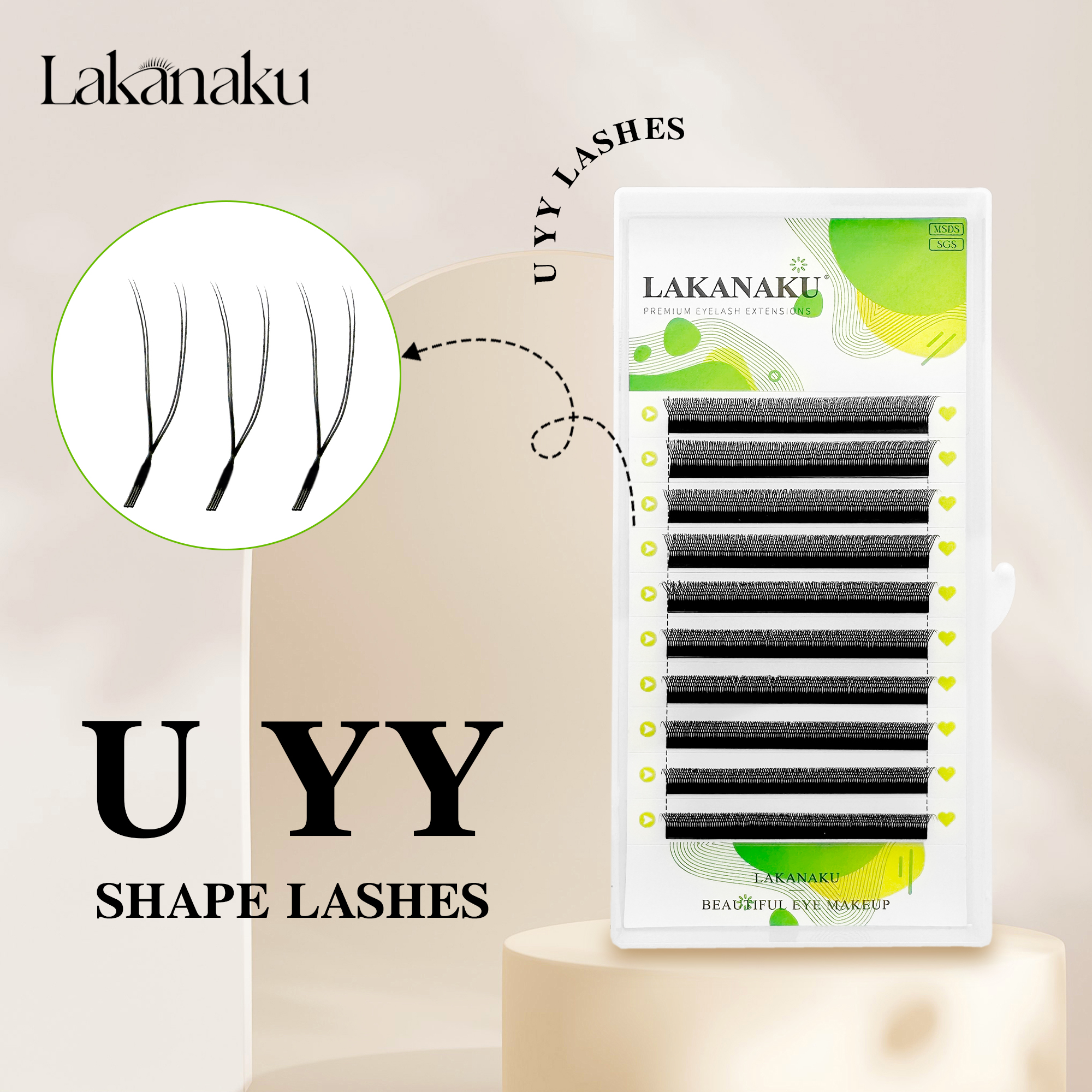LAKANAKU New U YY Lash U Lash  – Eyelash Extension Yy Bewertung und Preis