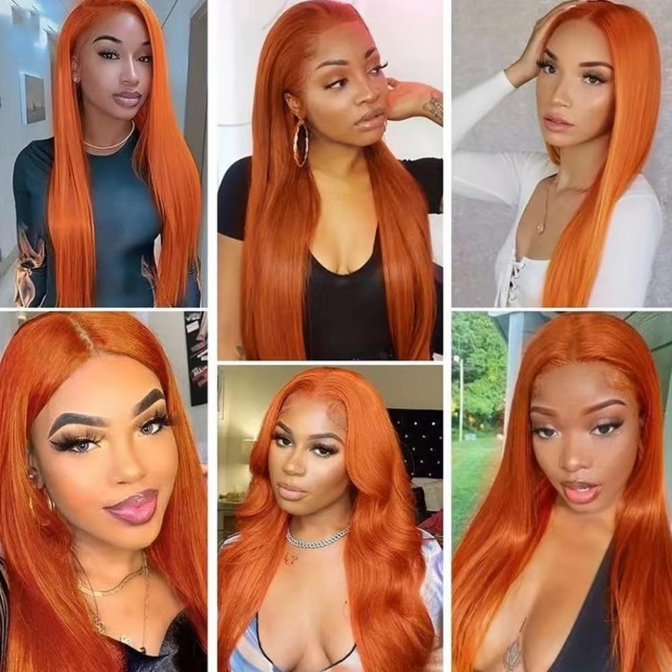 Ginger Orange Straight 13X6 Hd – Eyelash Extension Natural Look Bewertung und Preis